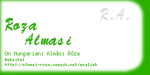 roza almasi business card